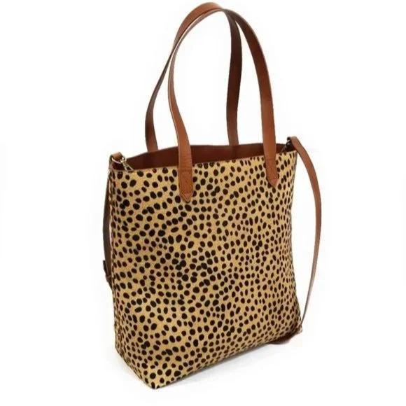 Madewell Medium Transport Tote Printed Calf Hair Edition Bag New with Tags - Picture 4 of 10